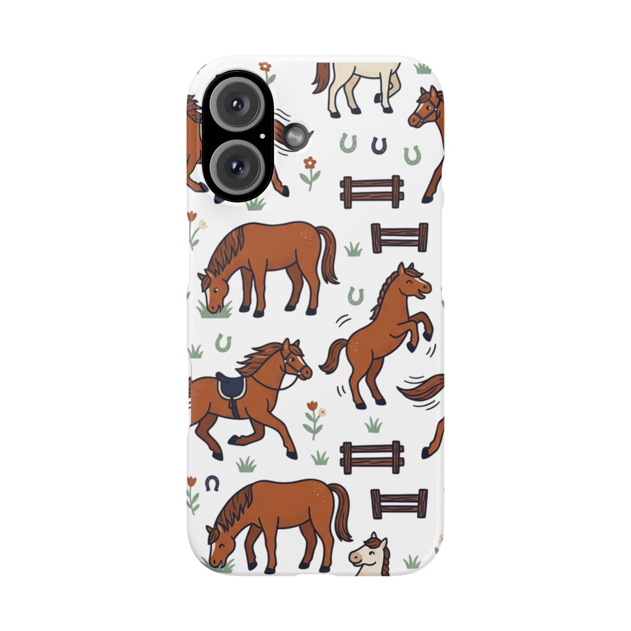 CountryTails Horse Pattern | Horse print Snap Case