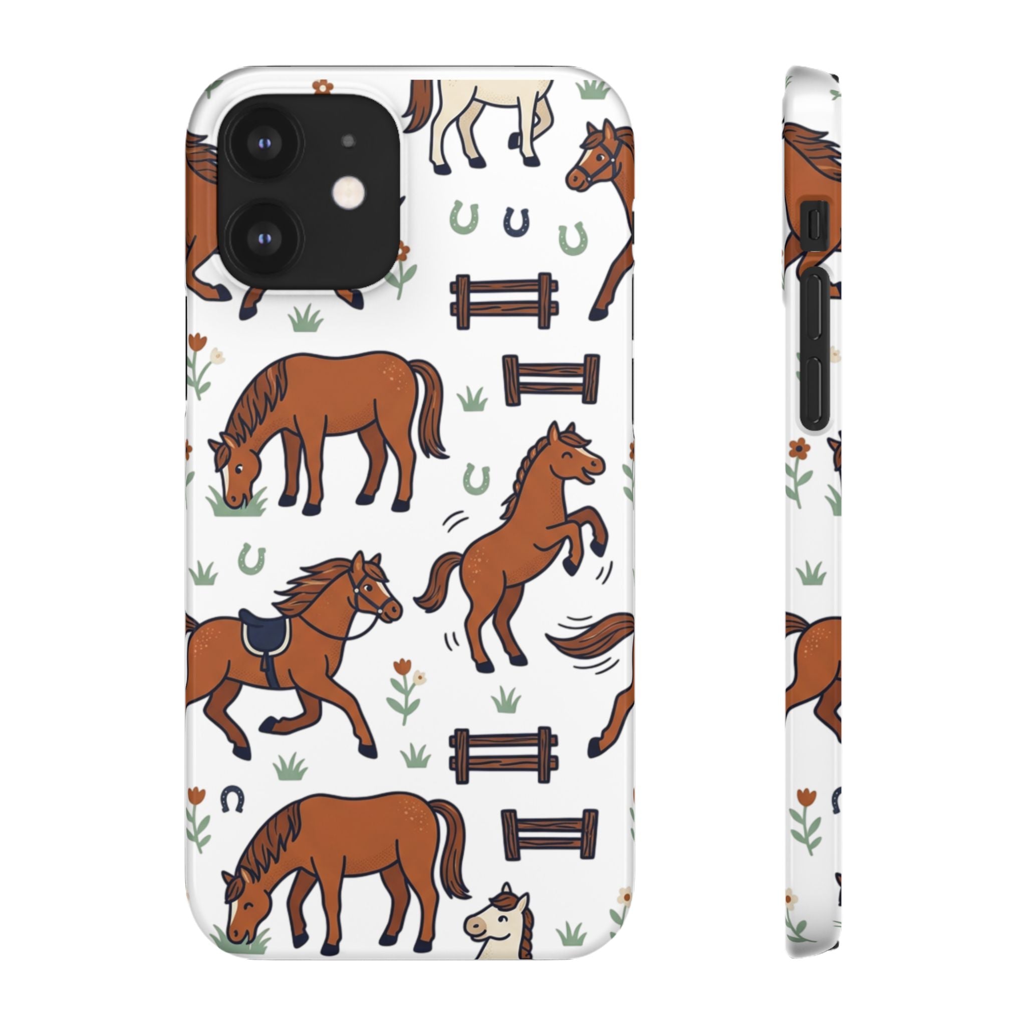 CountryTails Horse Pattern | Horse print Snap Case