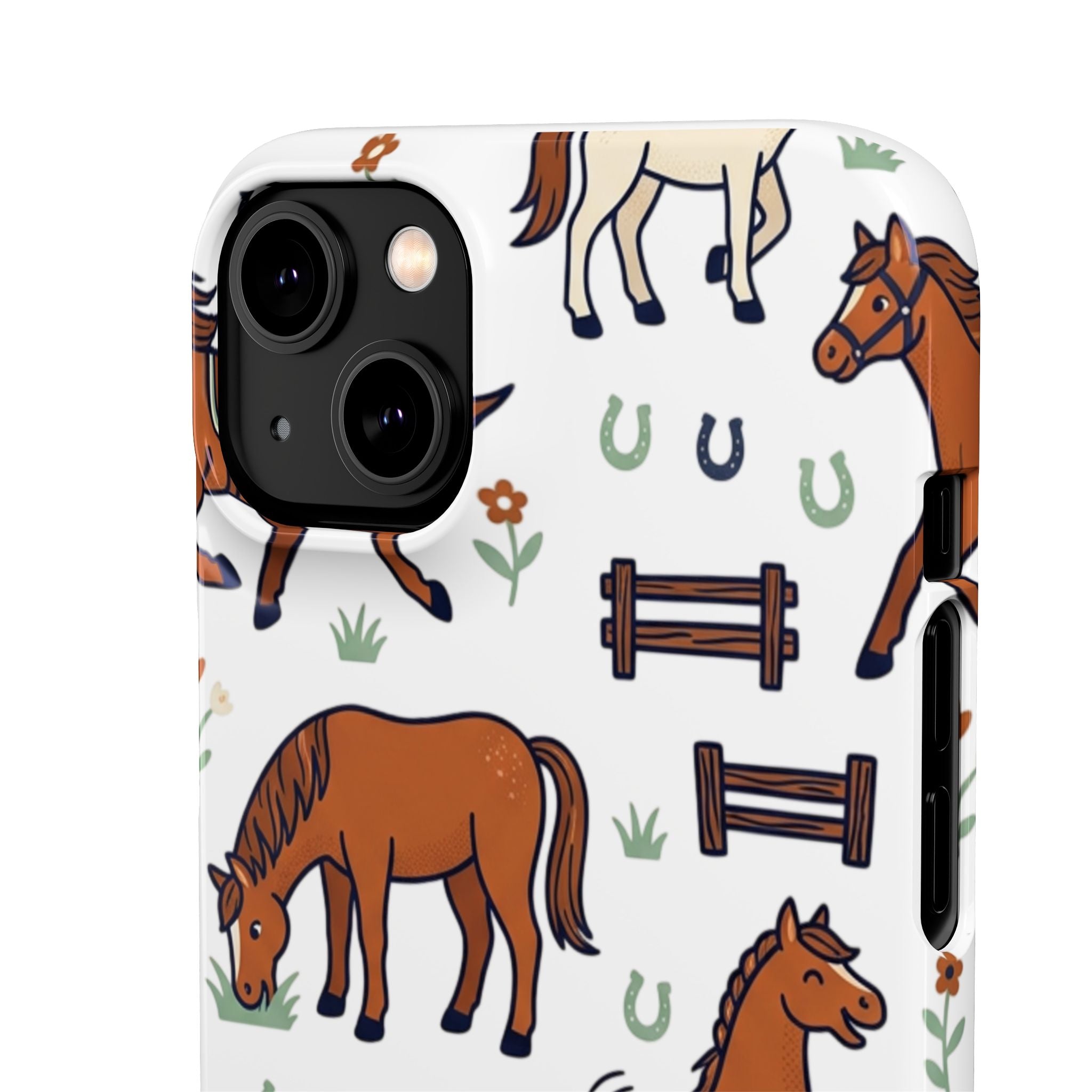 CountryTails Horse Pattern | Horse print Snap Case