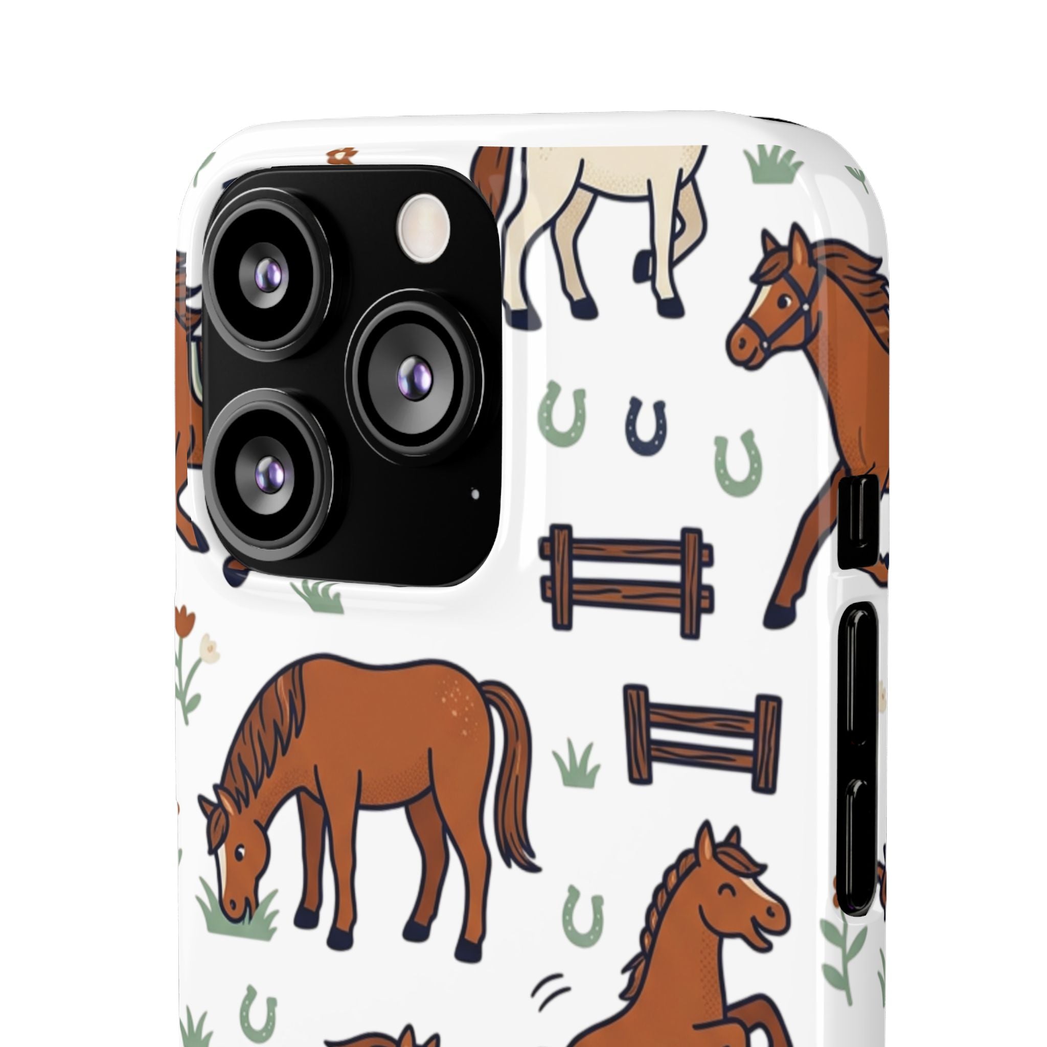 CountryTails Horse Pattern | Horse print Snap Case