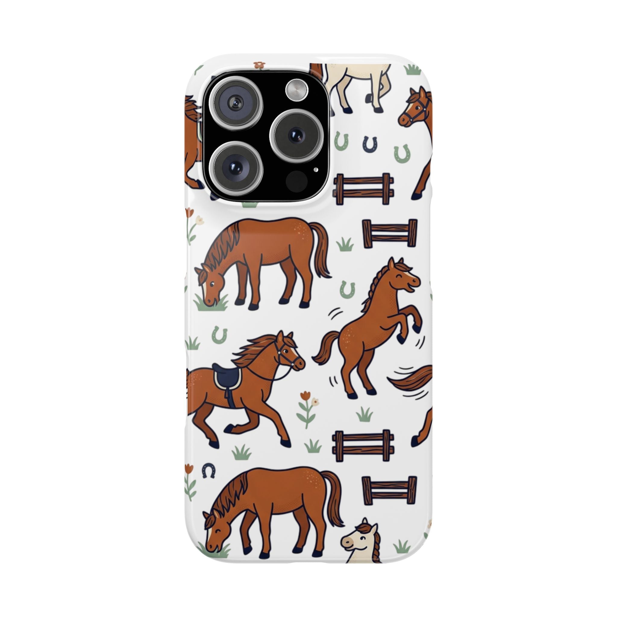 CountryTails Horse Pattern | Horse print Snap Case
