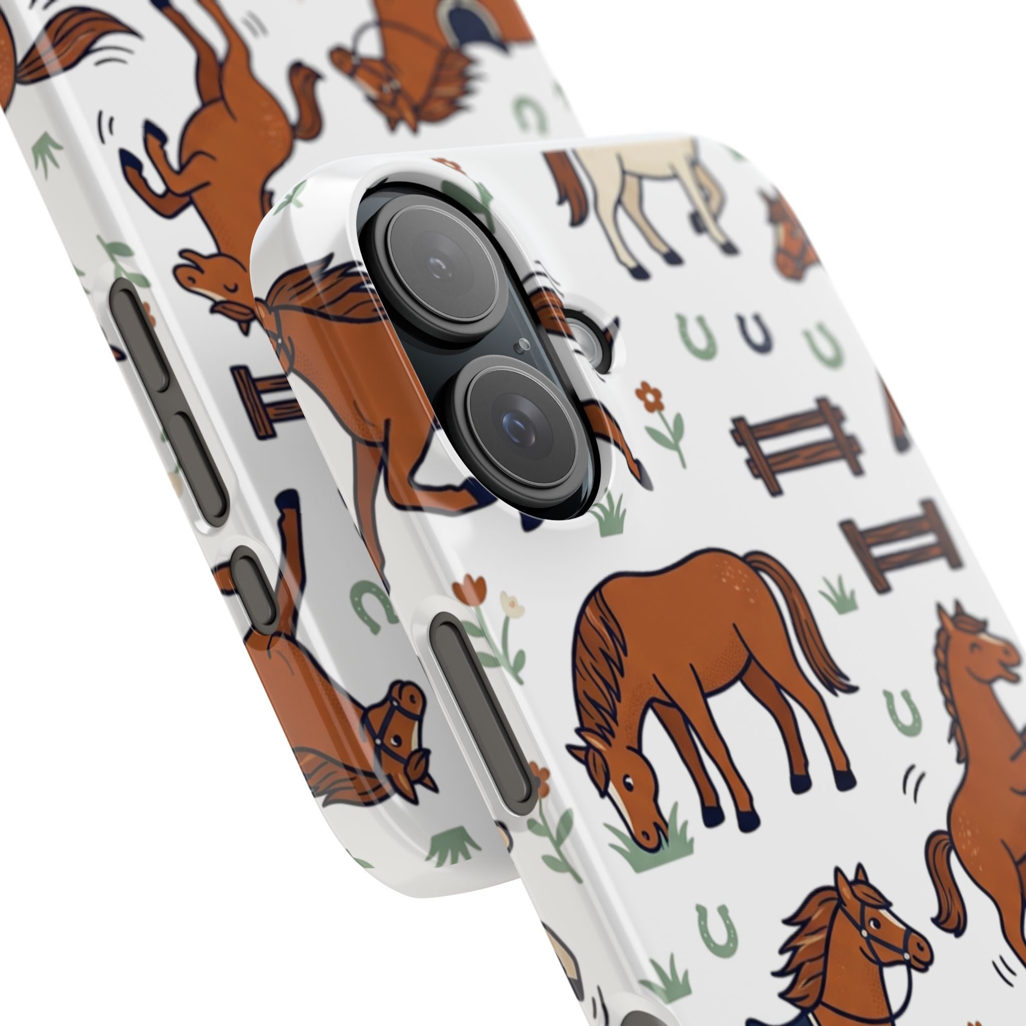CountryTails Horse Pattern | Horse print Snap Case