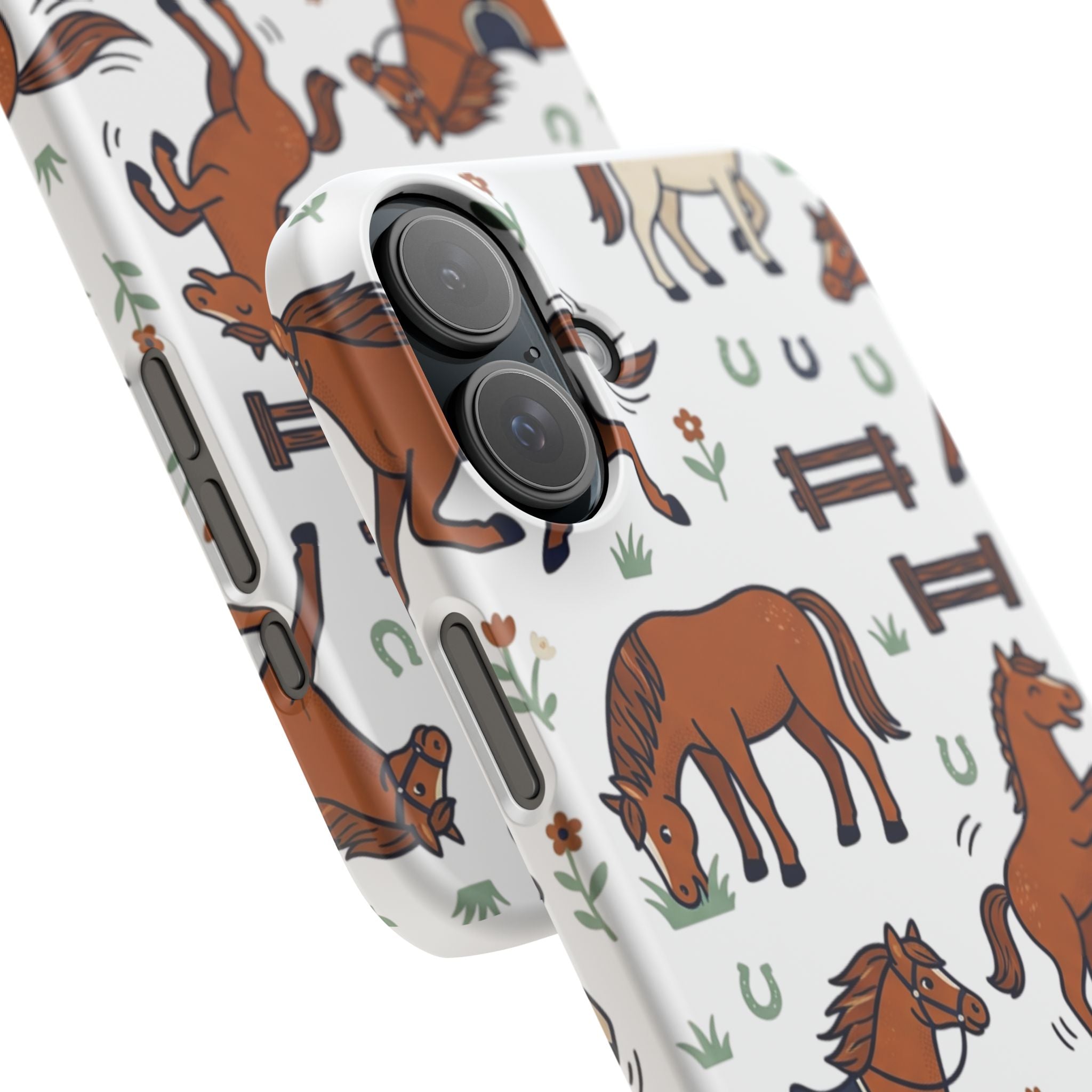 CountryTails Horse Pattern | Horse print Snap Case