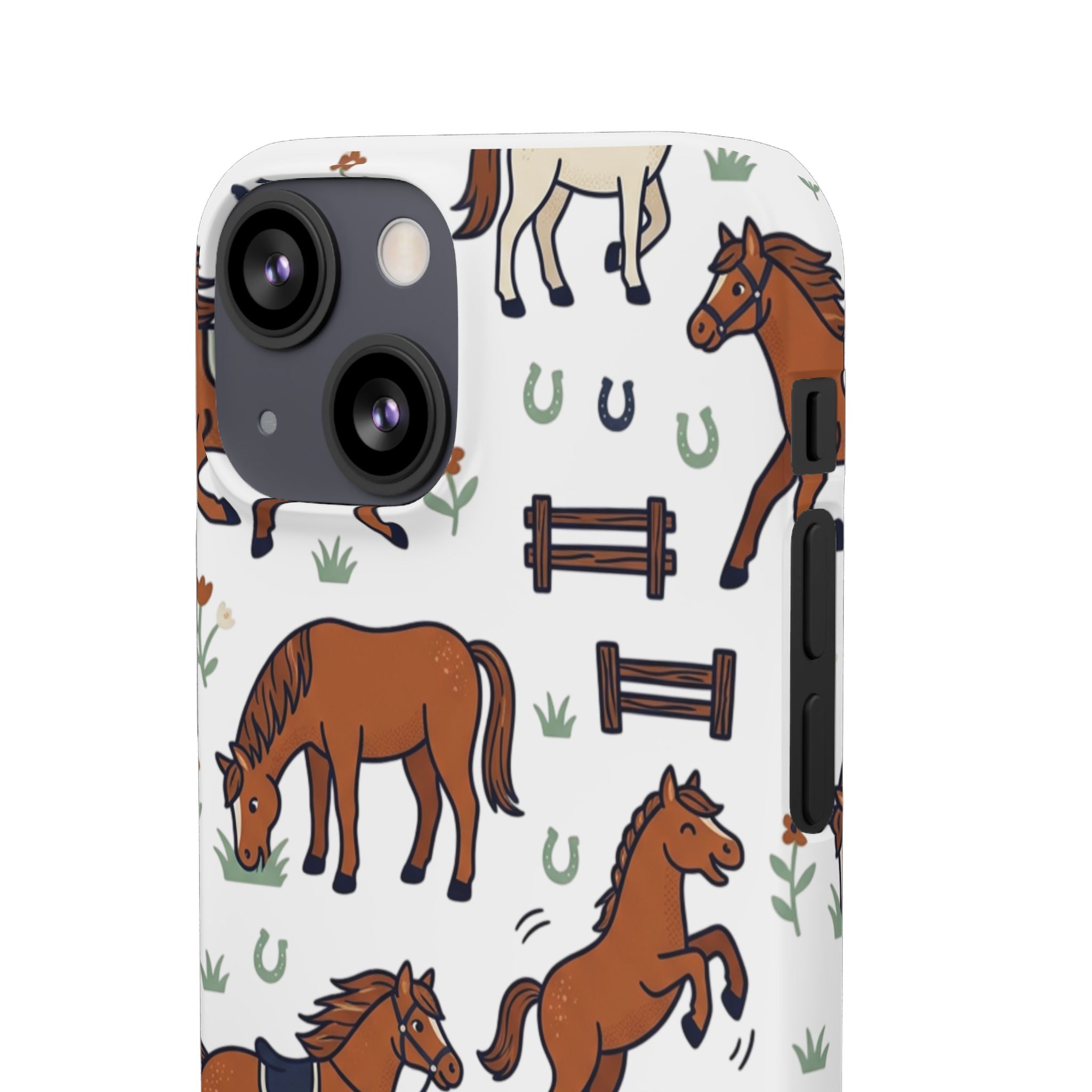 CountryTails Horse Pattern | Horse print Snap Case