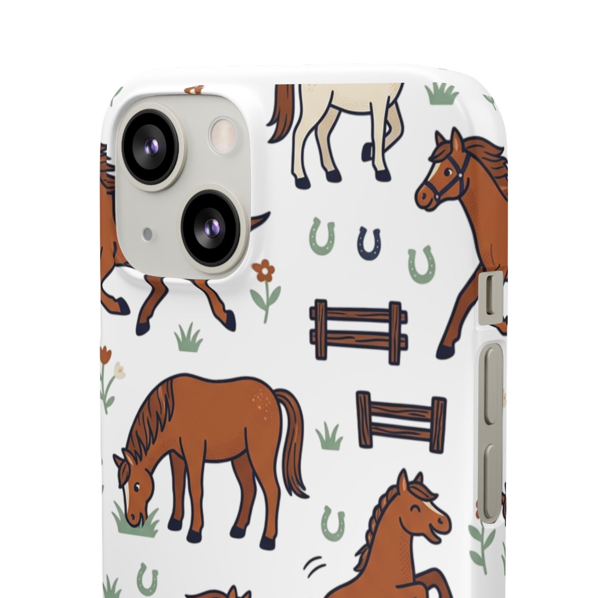 CountryTails Horse Pattern | Horse print Snap Case