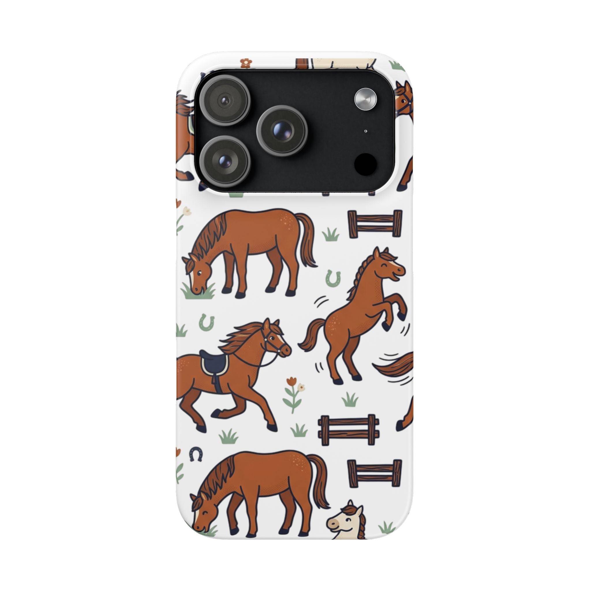 CountryTails Horse Pattern | Horse print Snap Case