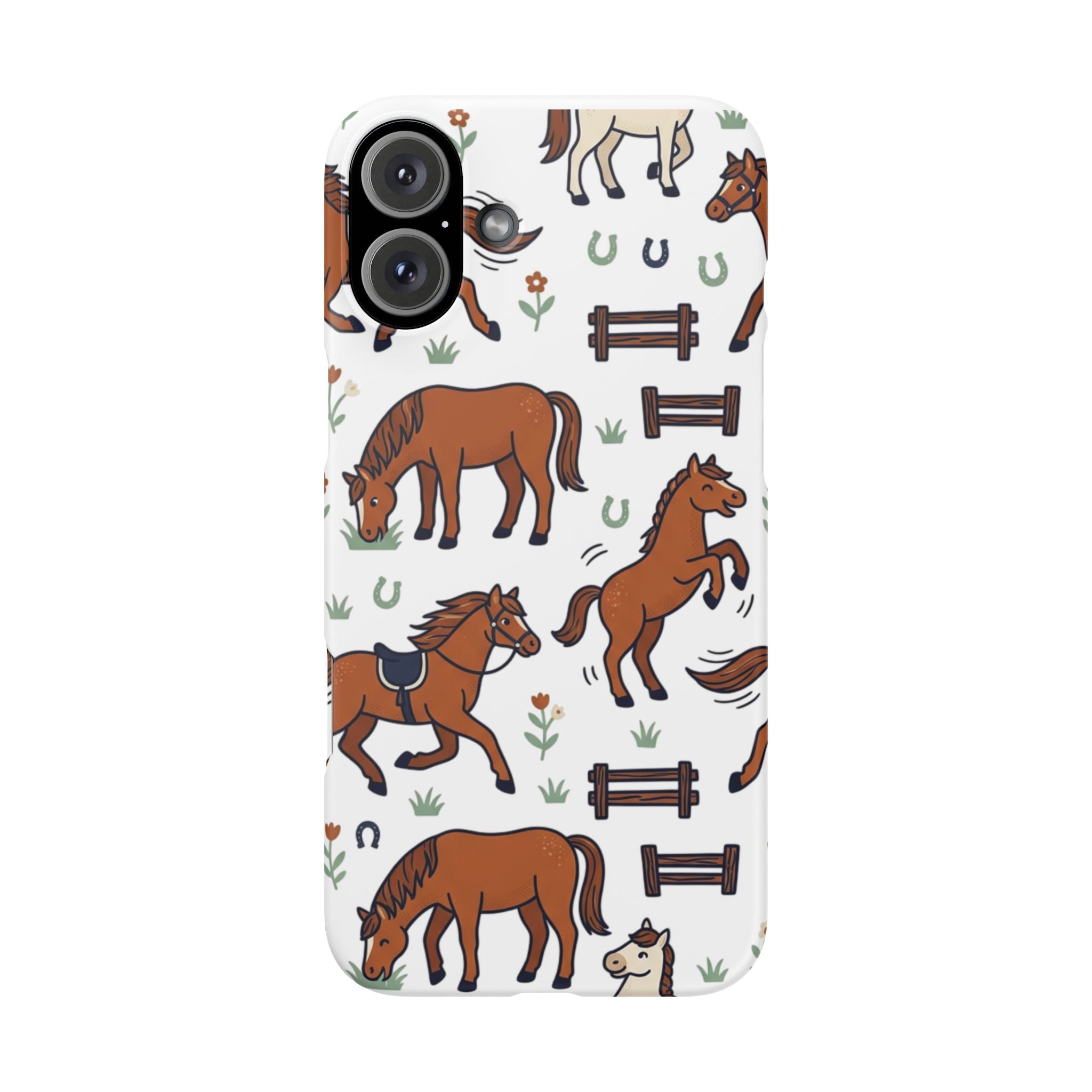 CountryTails Horse Pattern | Horse print Snap Case