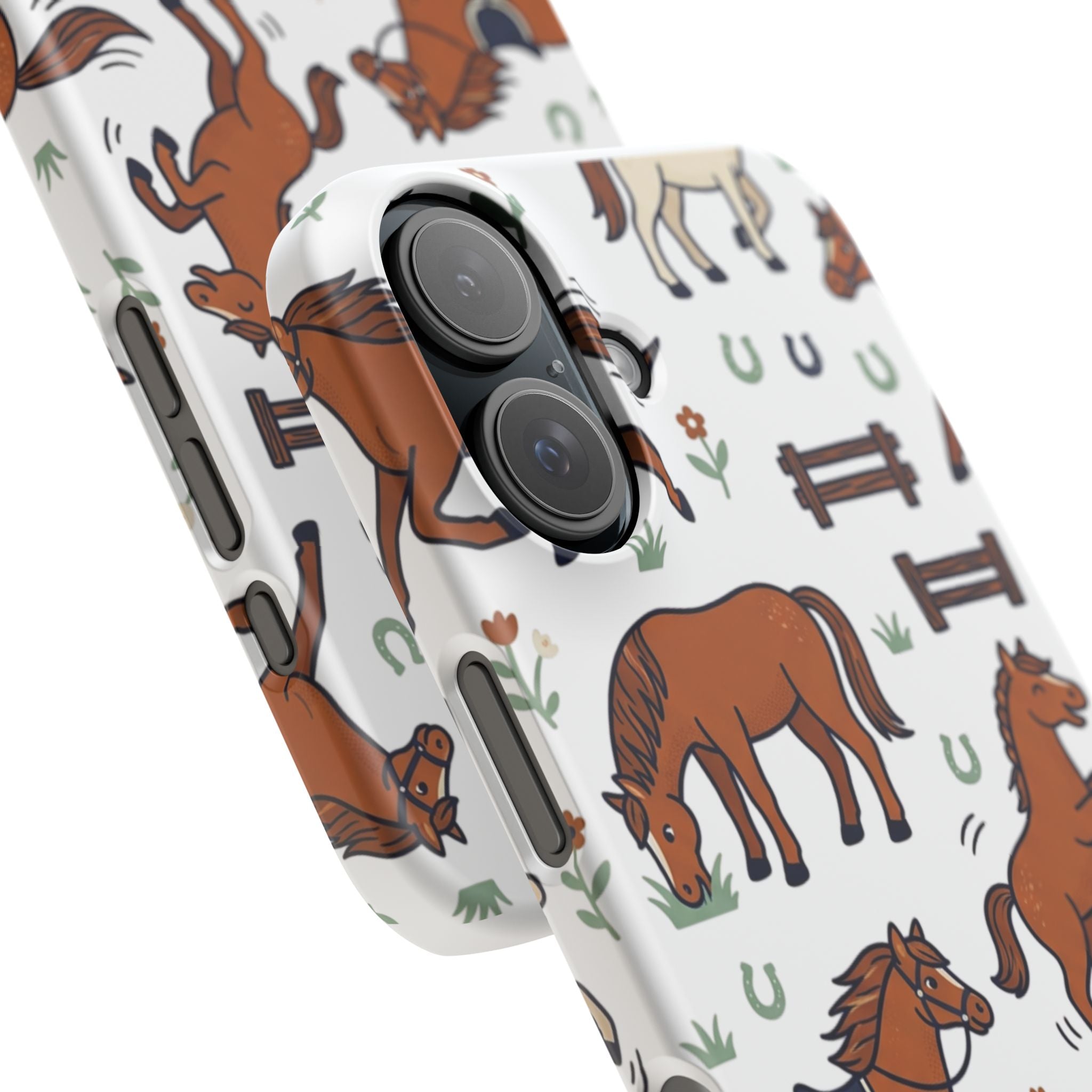CountryTails Horse Pattern | Horse print Snap Case