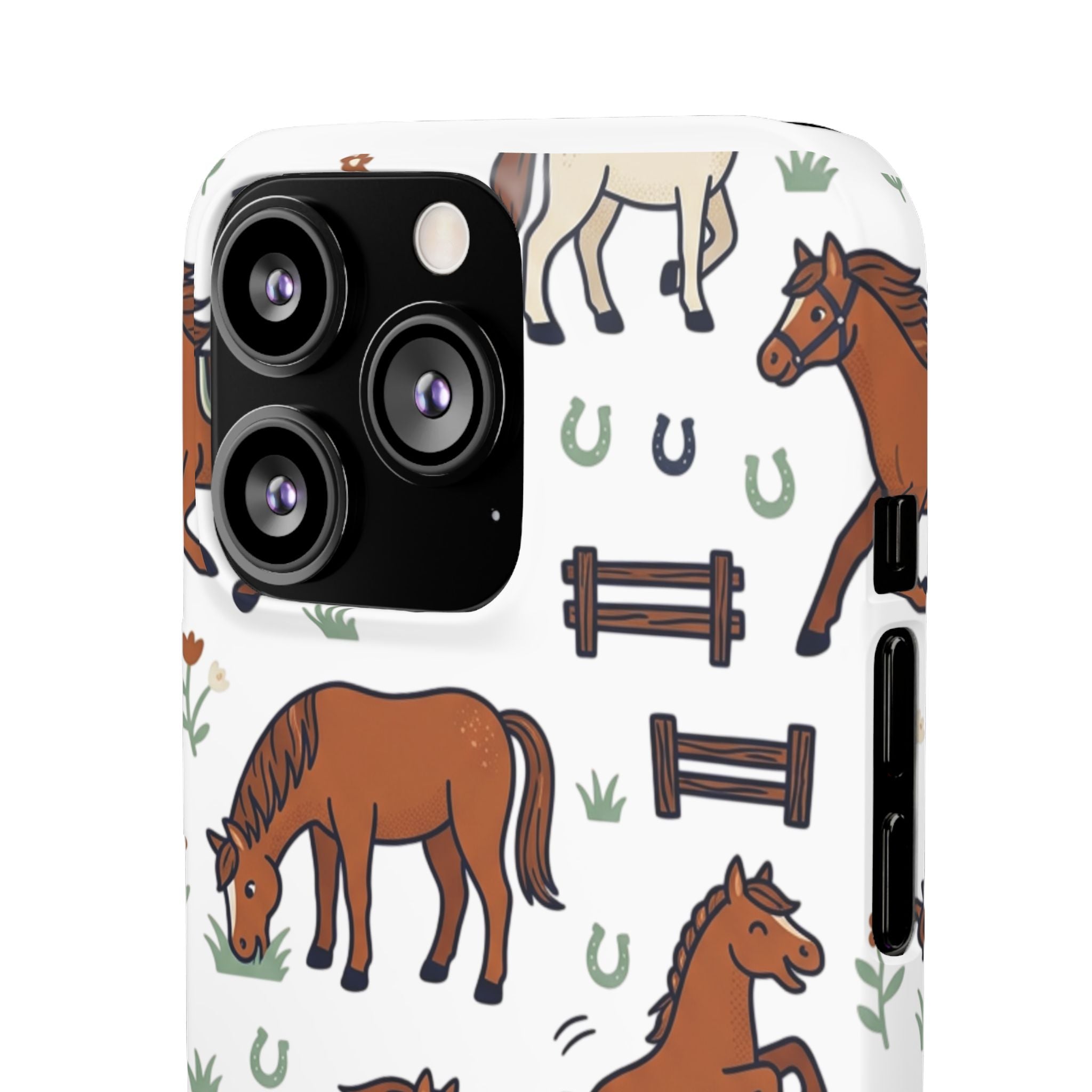 CountryTails Horse Pattern | Horse print Snap Case