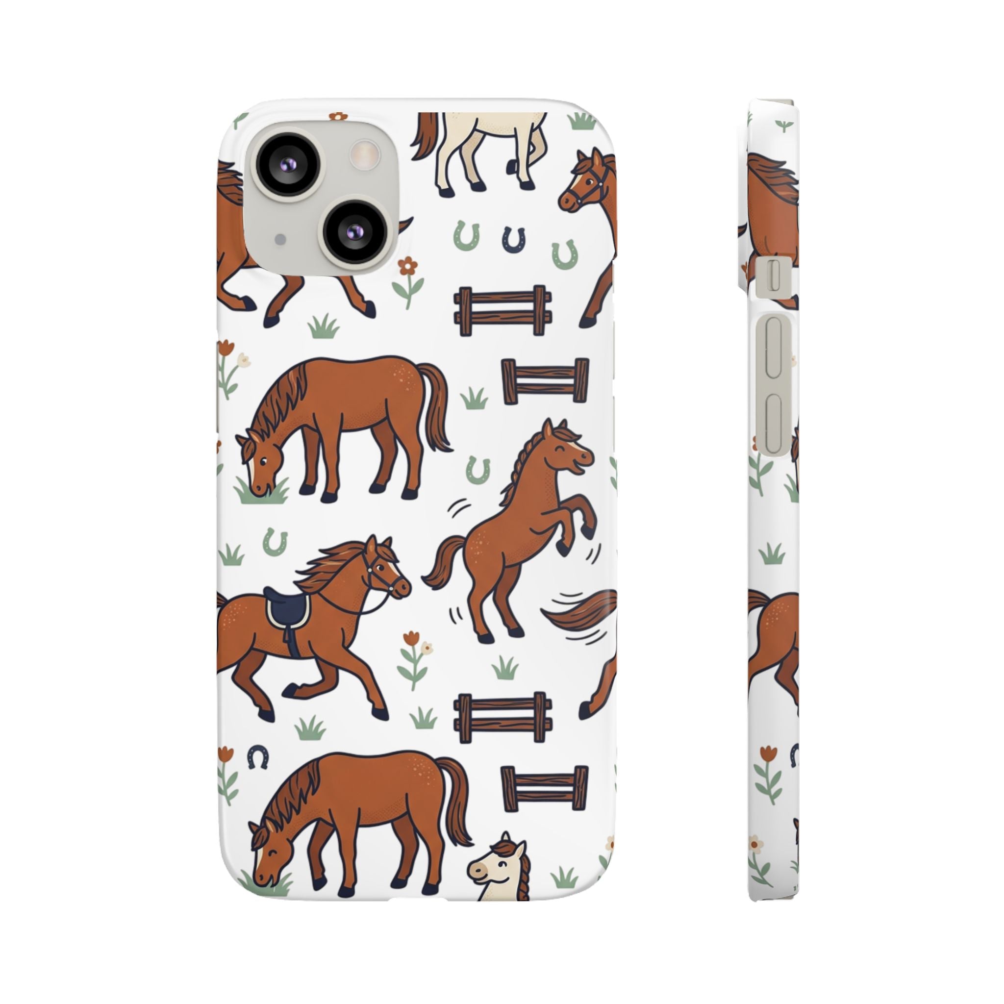 CountryTails Horse Pattern | Horse print Snap Case