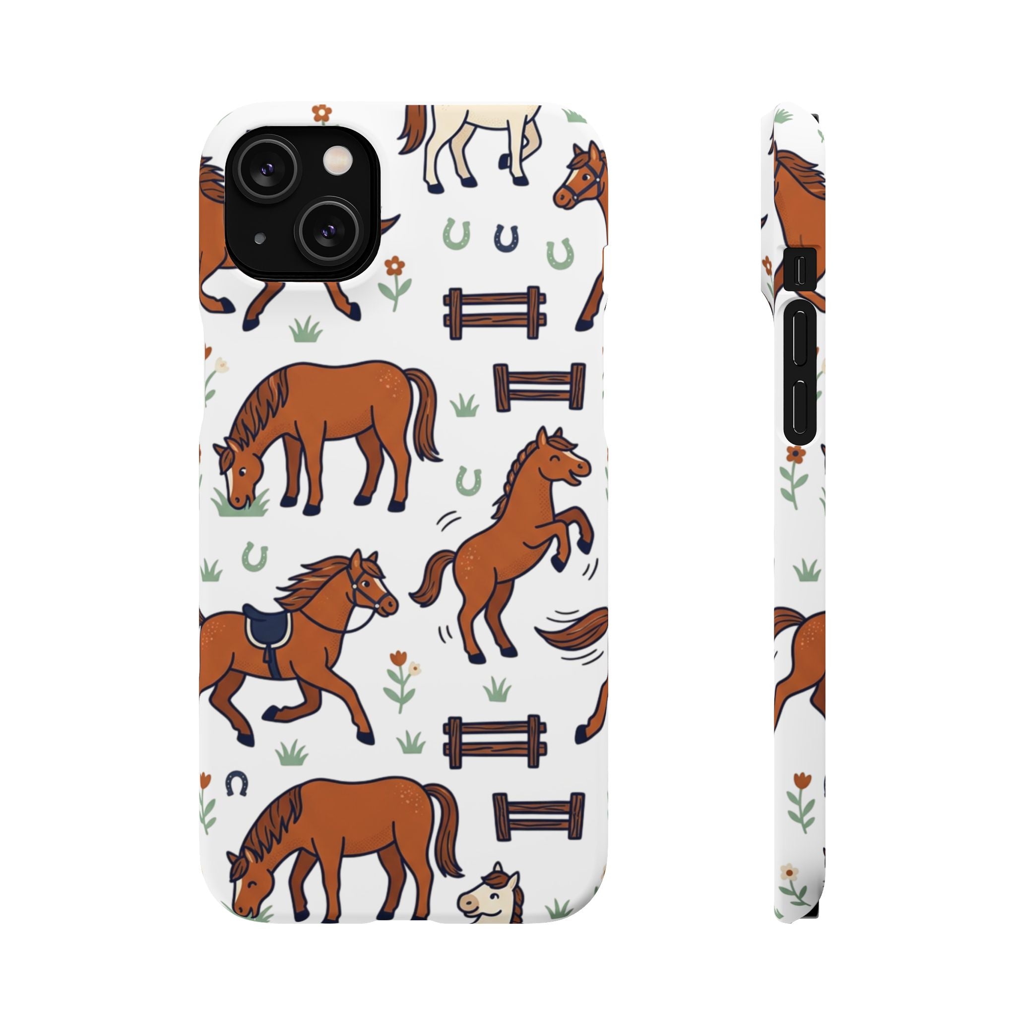 CountryTails Horse Pattern | Horse print Snap Case