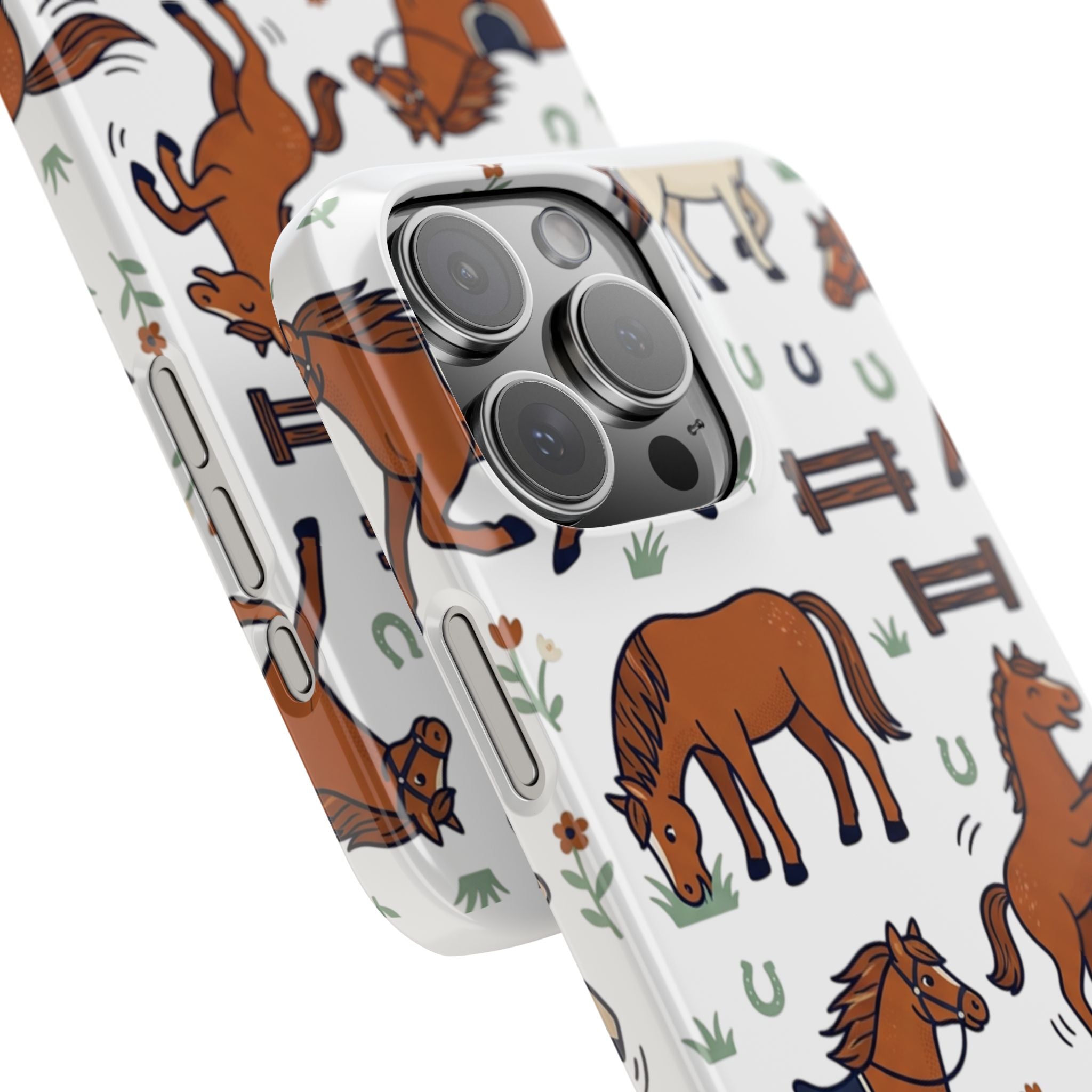 CountryTails Horse Pattern | Horse print Snap Case