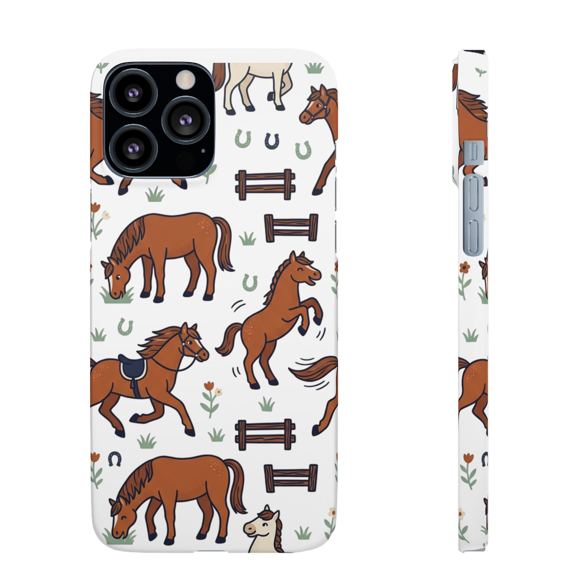 CountryTails Horse Pattern | Horse print Snap Case