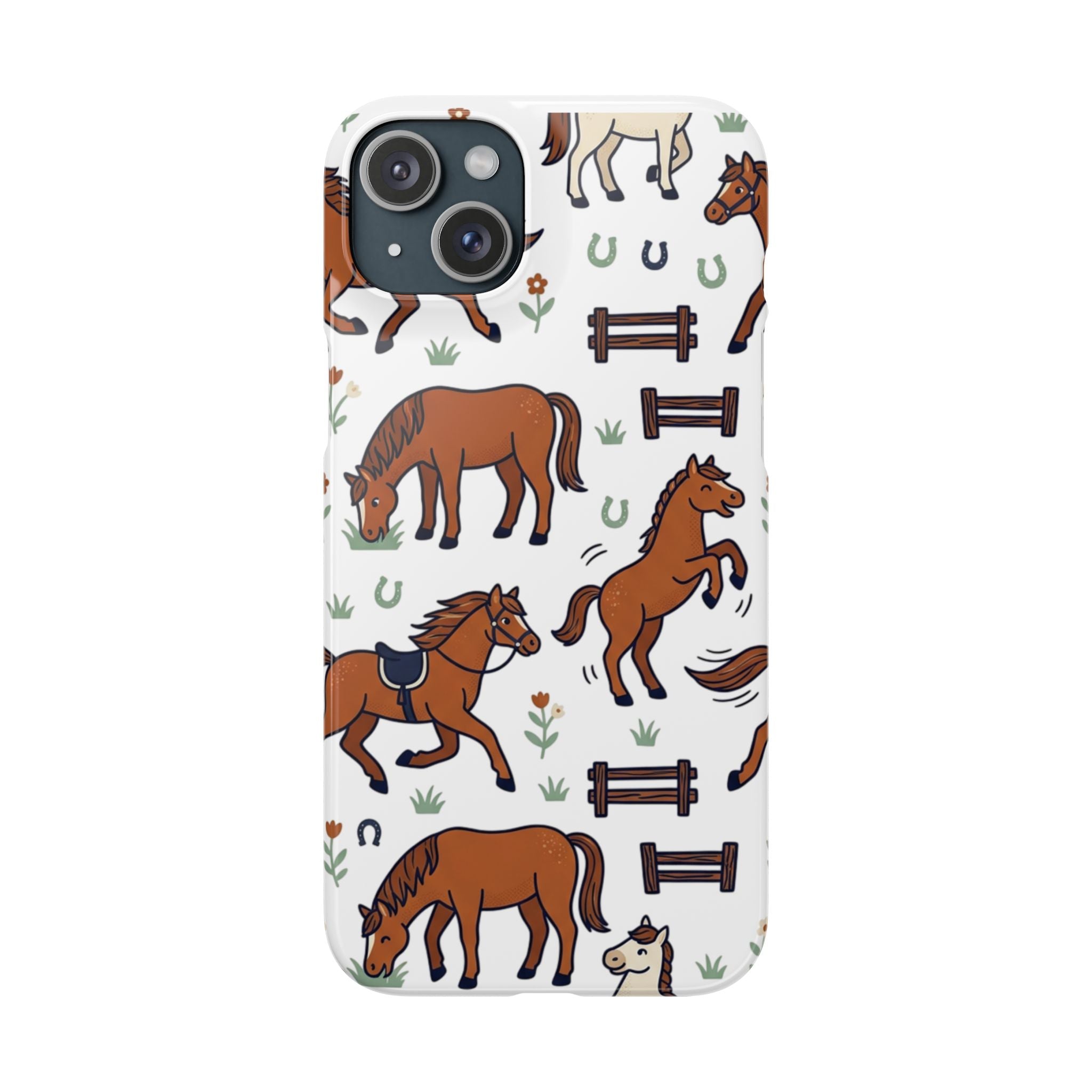 CountryTails Horse Pattern | Horse print Snap Case