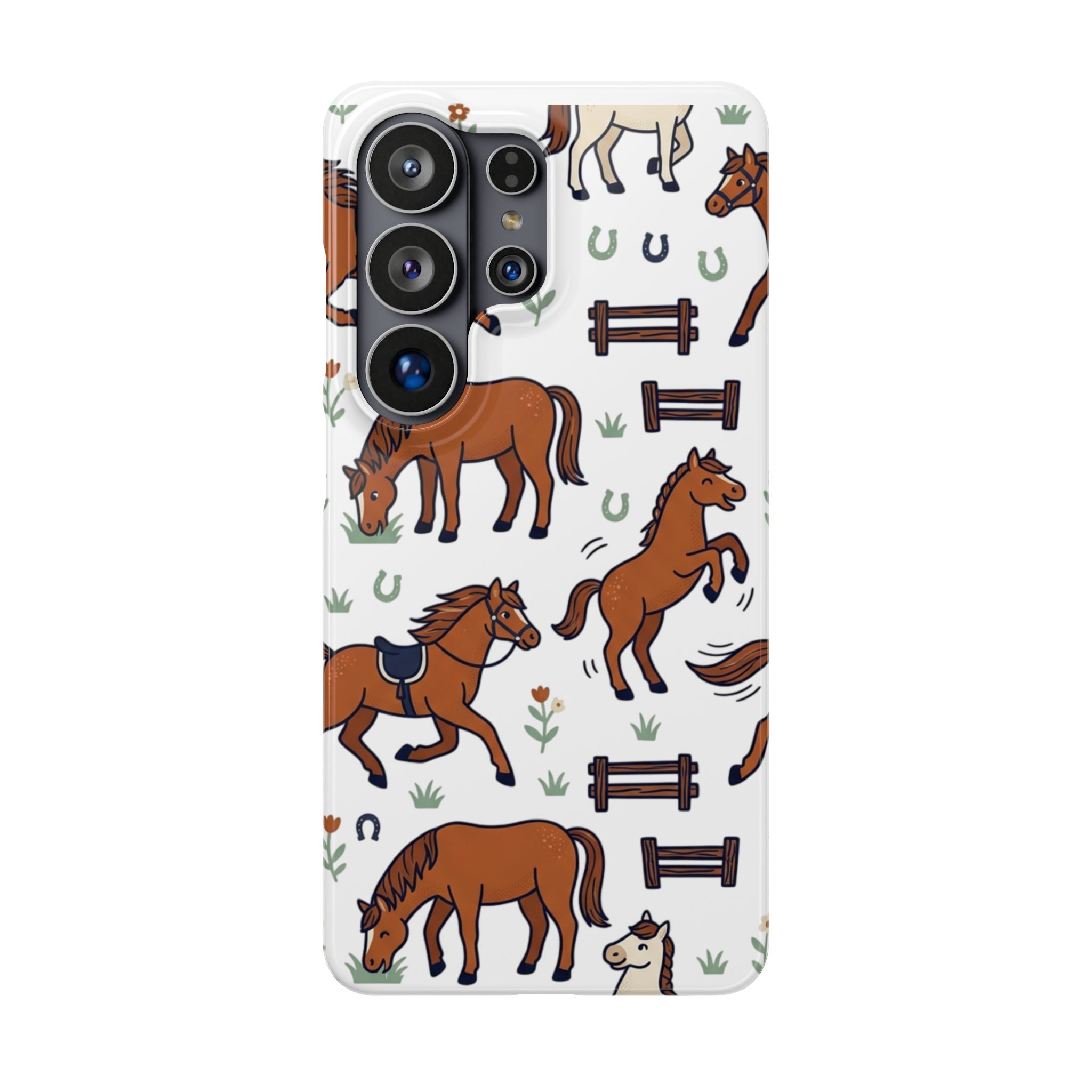 CountryTails Horse Pattern | Horse print Snap Case