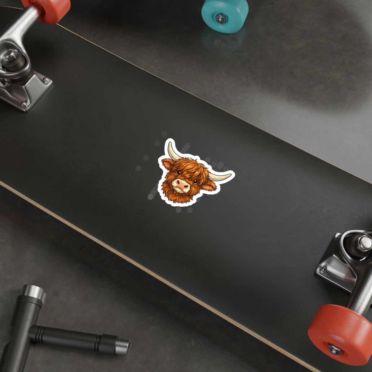 Highland Cow Die-Cut Sticker