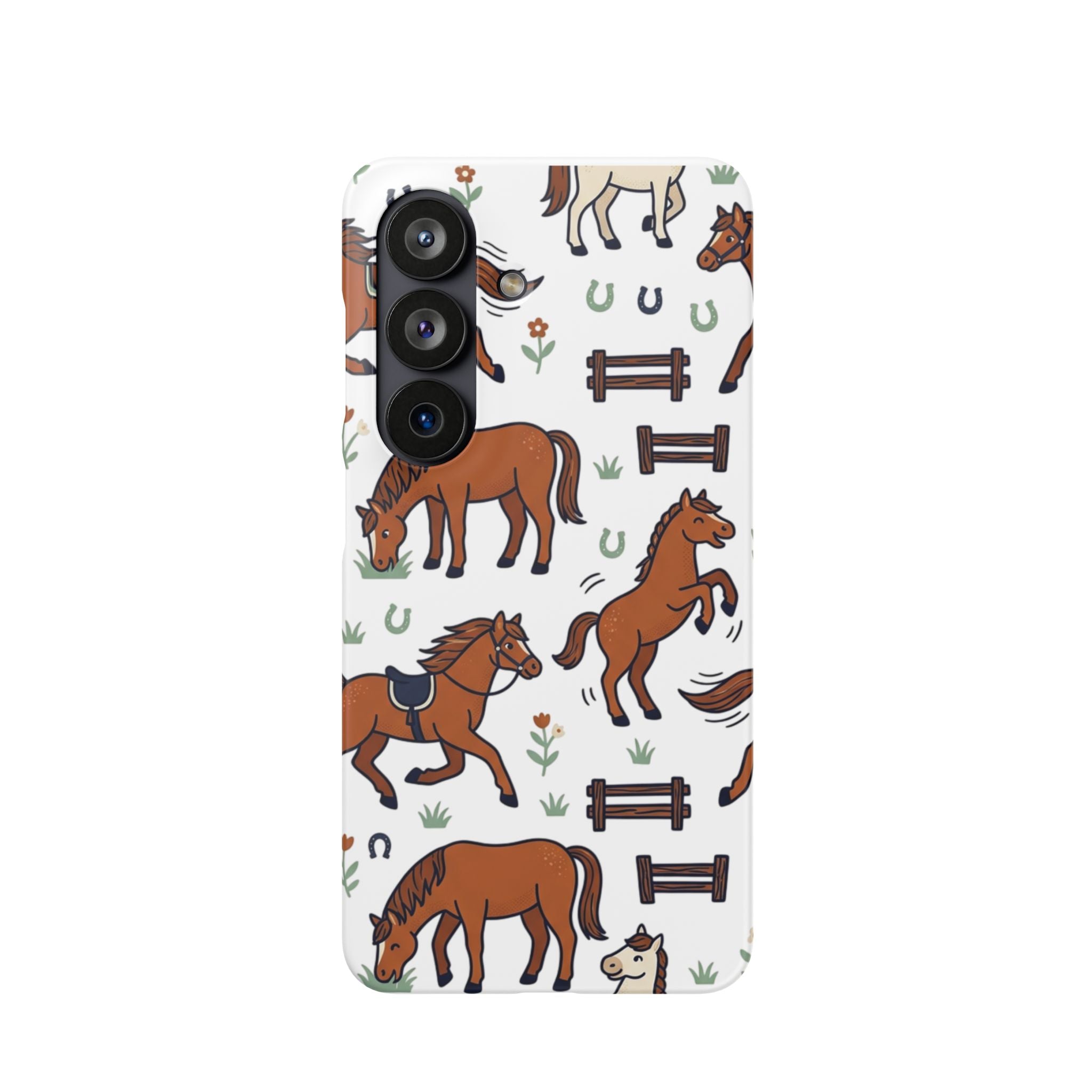 CountryTails Horse Pattern | Horse print Snap Case