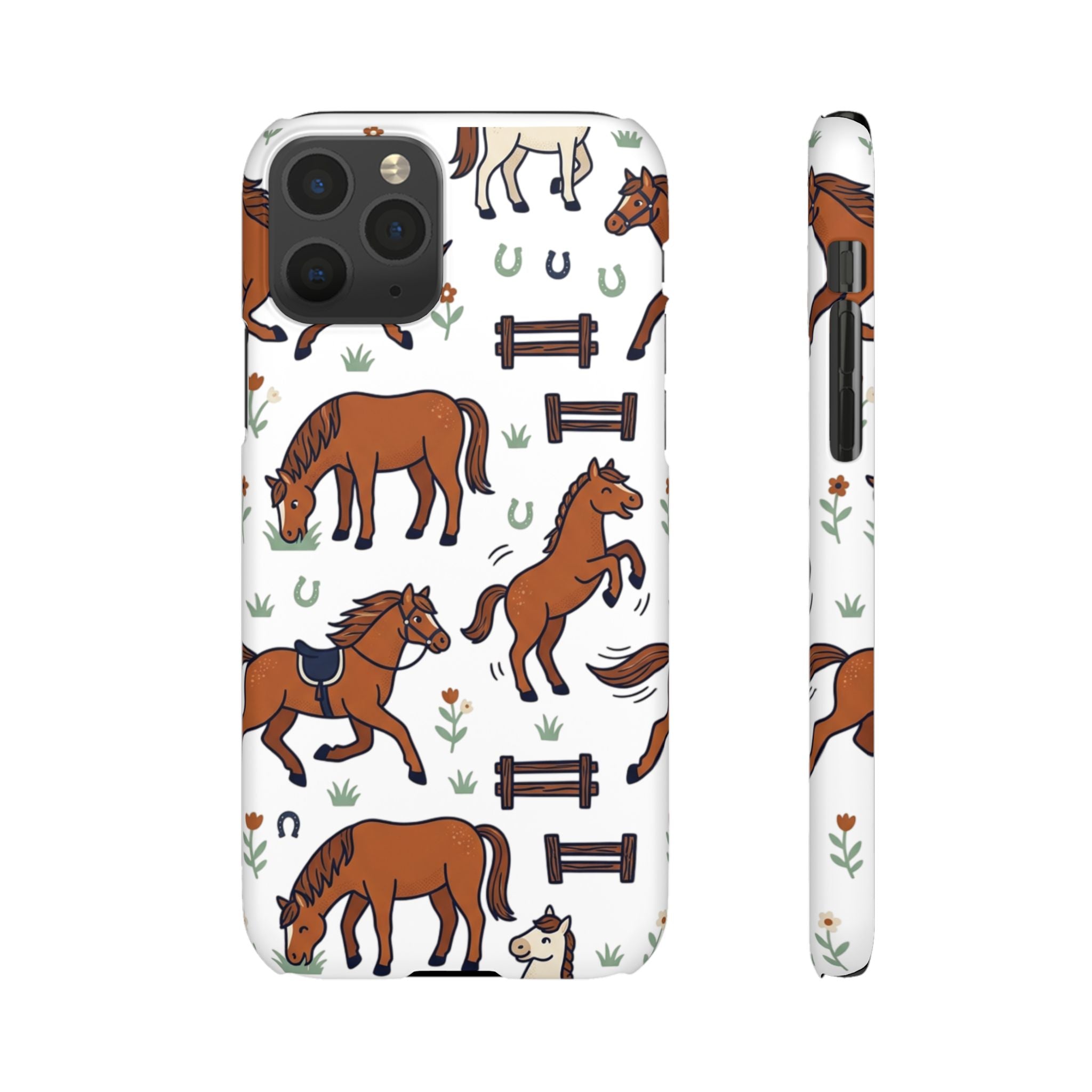 CountryTails Horse Pattern | Horse print Snap Case