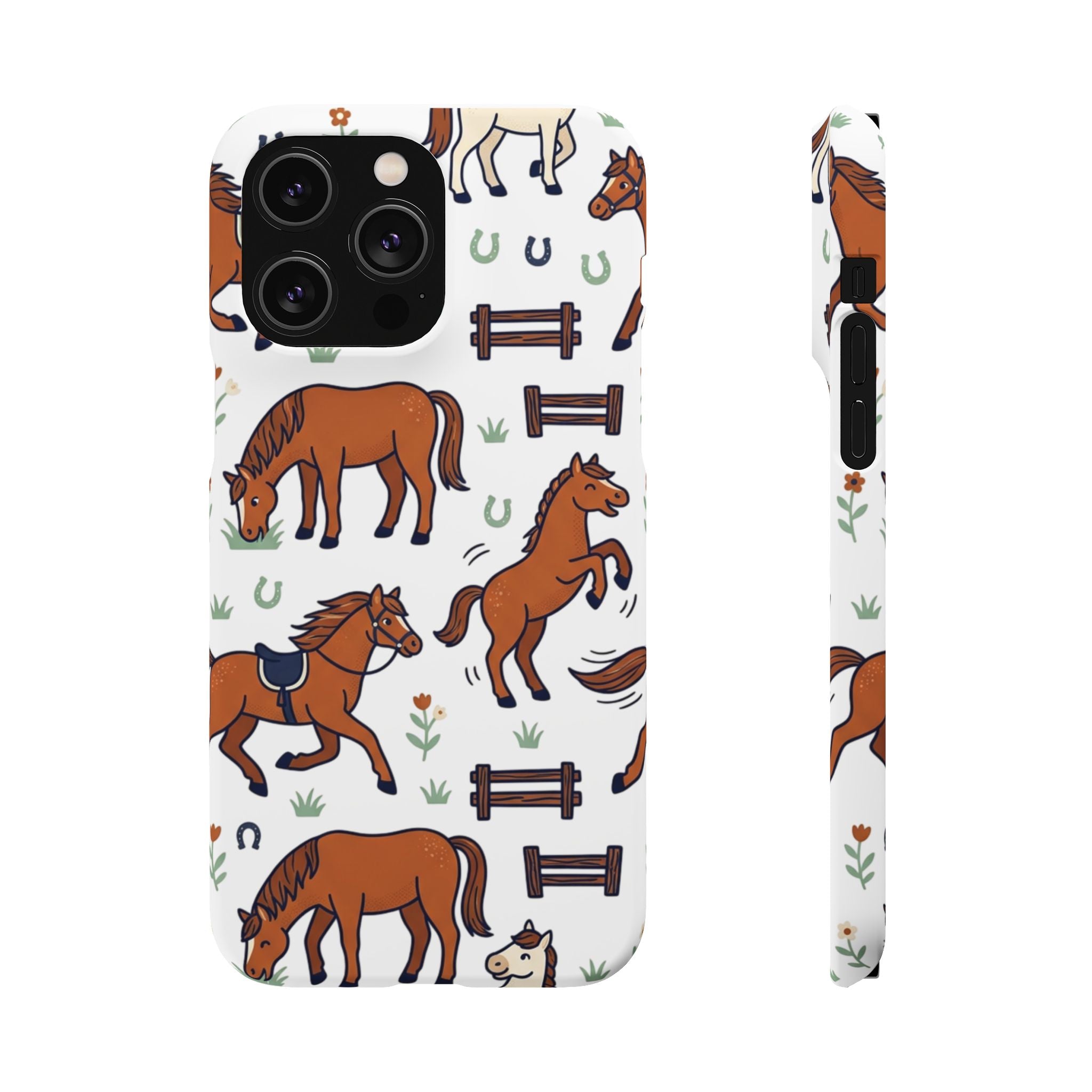 CountryTails Horse Pattern | Horse print Snap Case