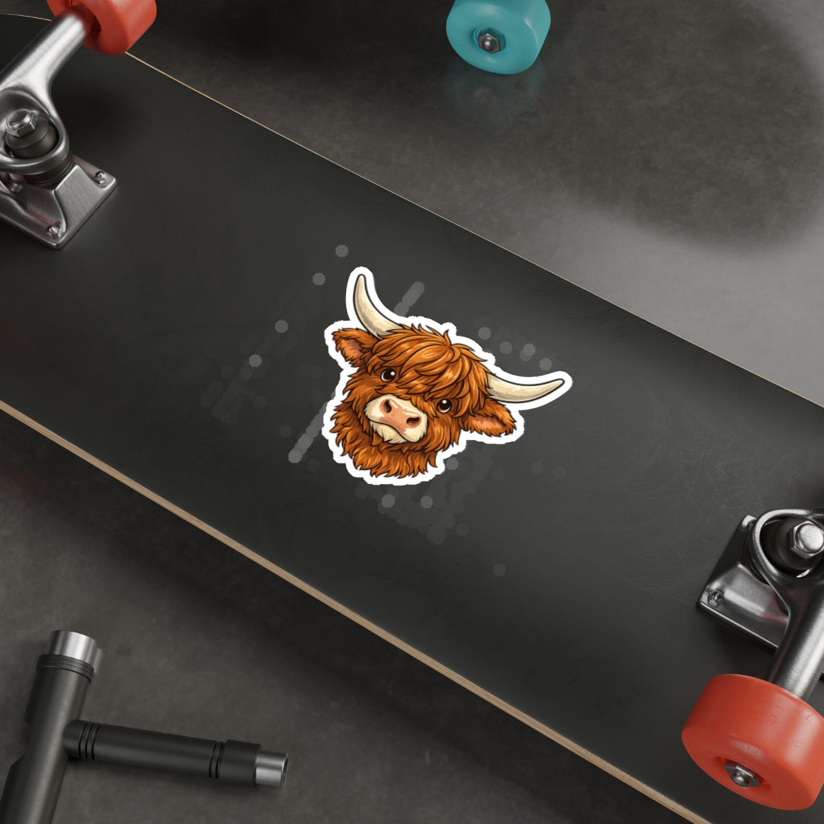 Highland Cow Die-Cut Sticker