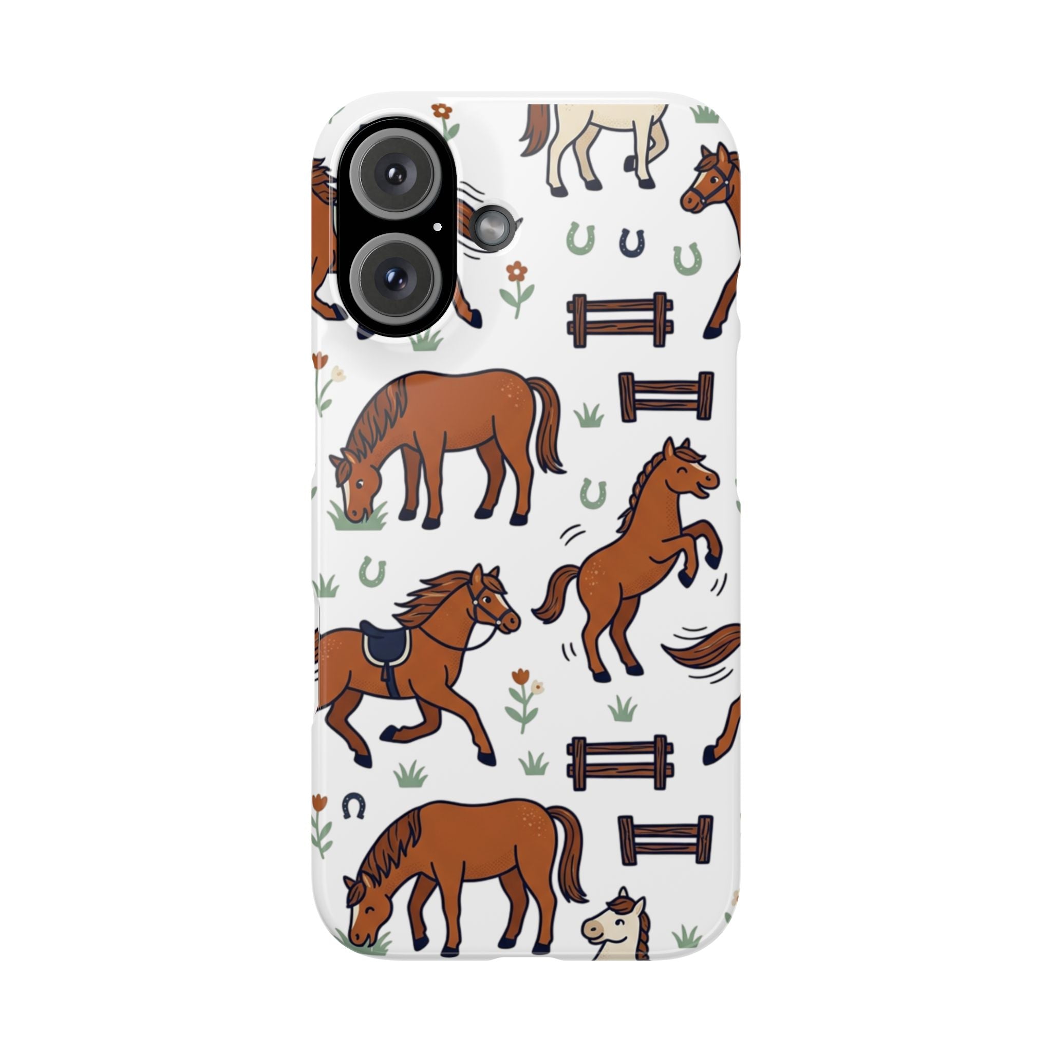CountryTails Horse Pattern | Horse print Snap Case