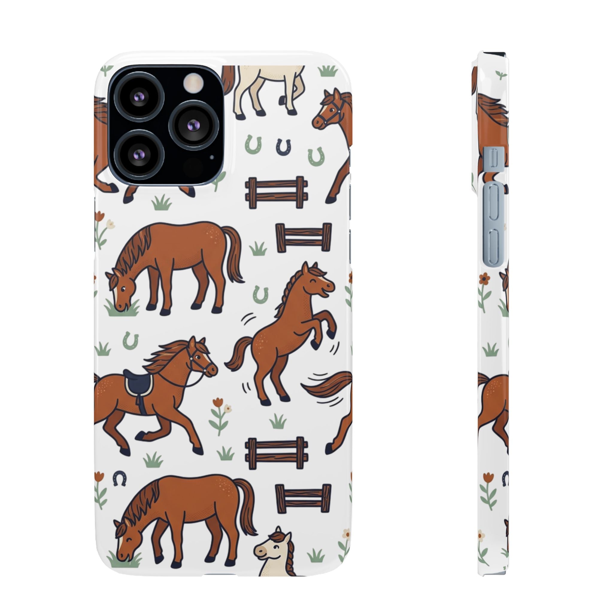 CountryTails Horse Pattern | Horse print Snap Case