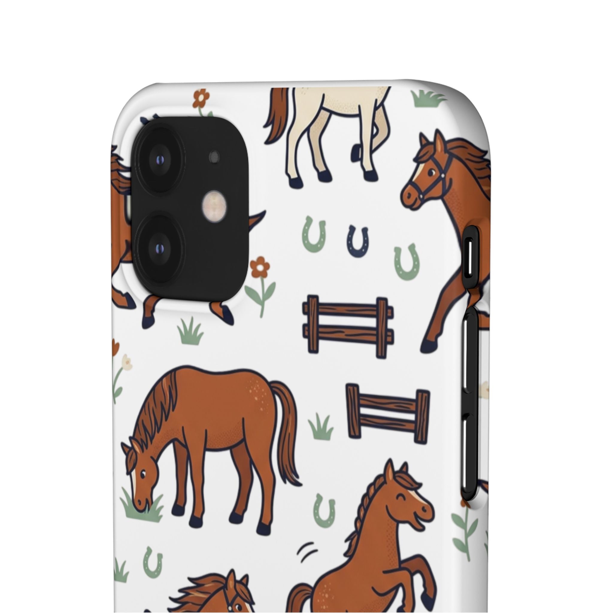 CountryTails Horse Pattern | Horse print Snap Case