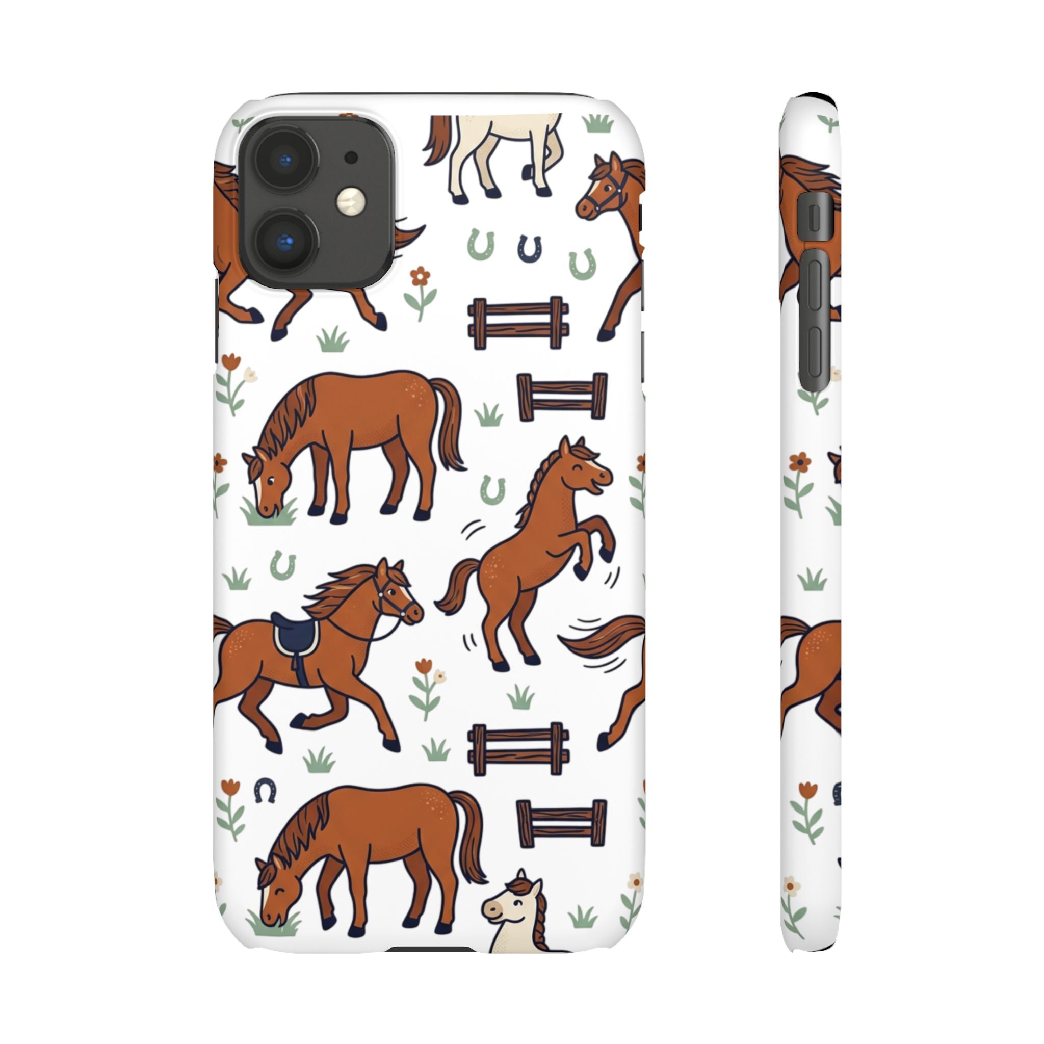 CountryTails Horse Pattern | Horse print Snap Case